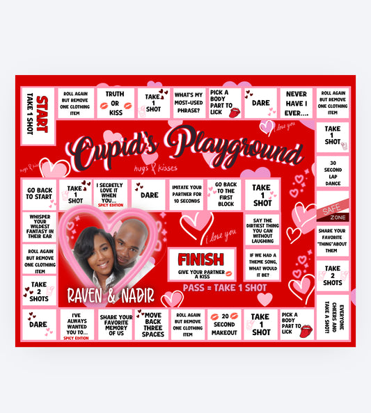 Cupid’s Playground Custom Board Game
