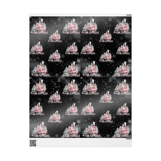 Polar Express (Black & Pink) Christmas Wrapping Paper