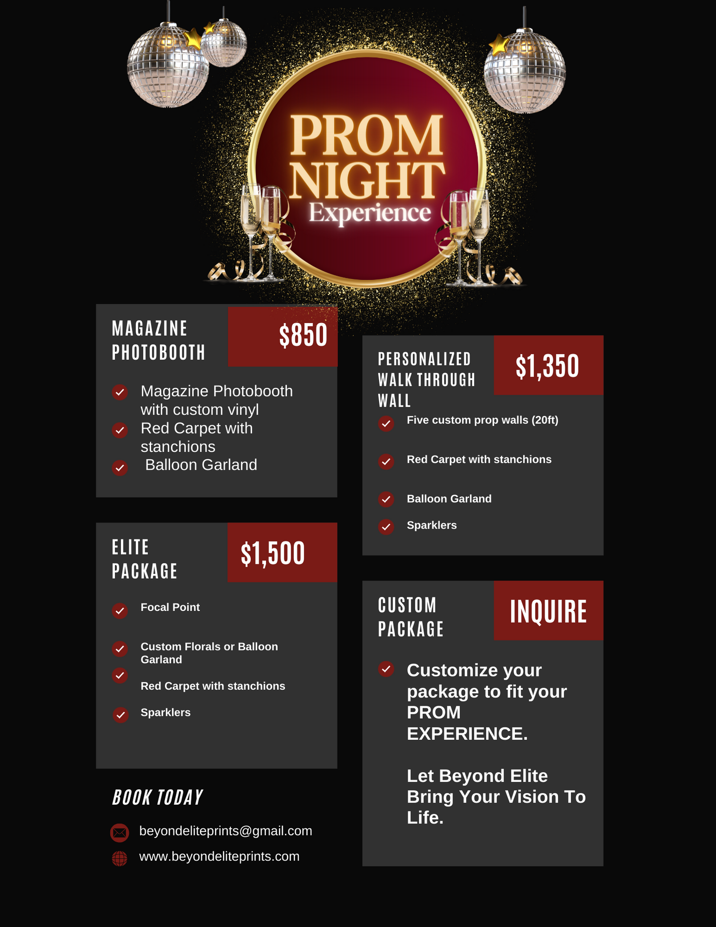Prom Packages 2024