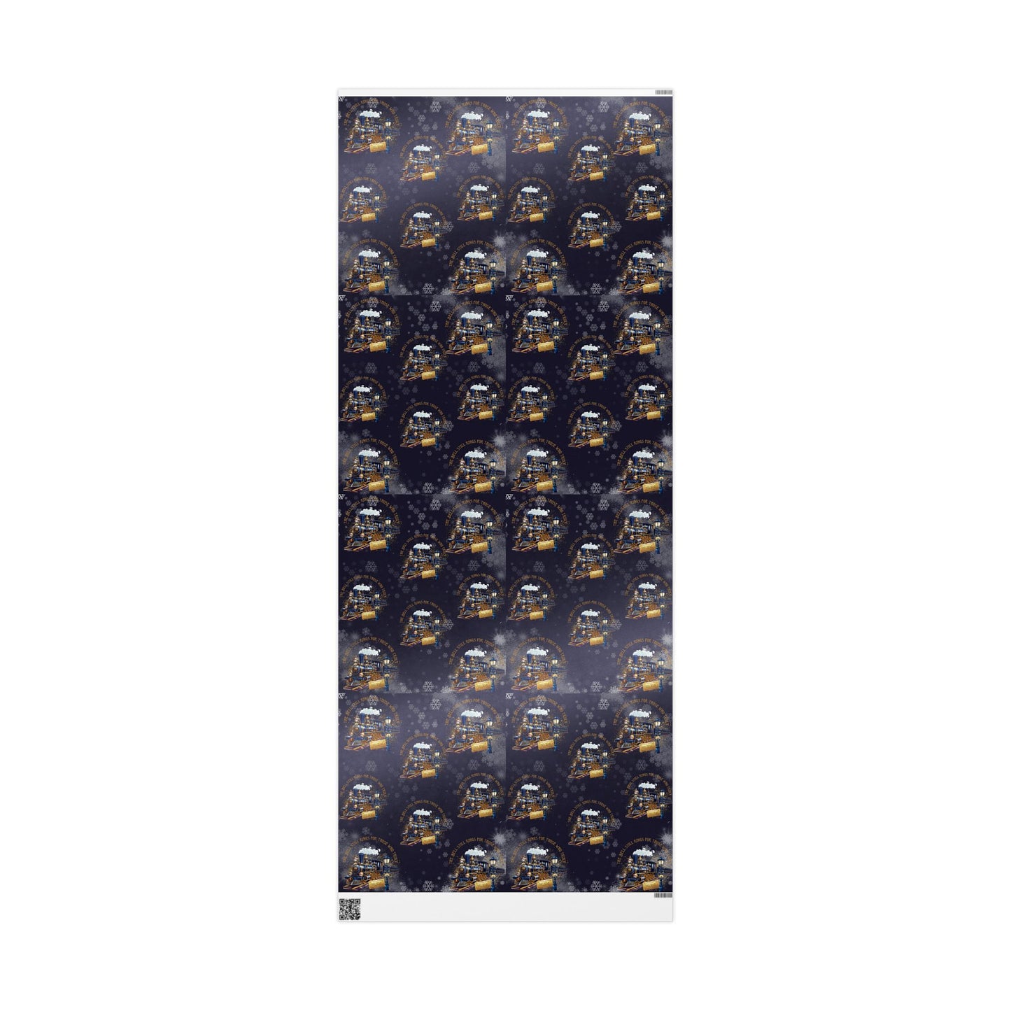 Polar Express (Navy Blue) Christmas Wrapping Paper