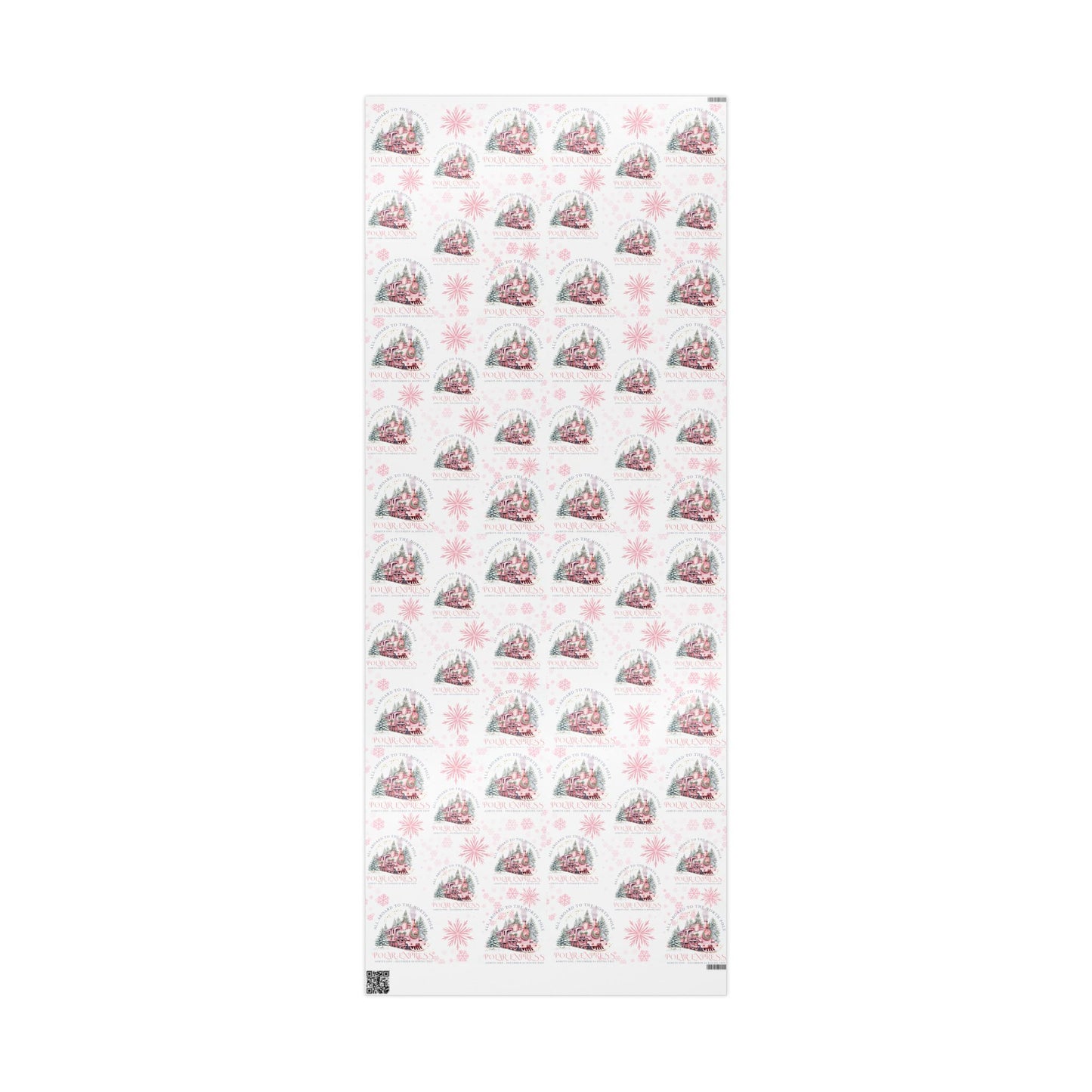 Pink Polar Express Christmas Wrapping Paper
