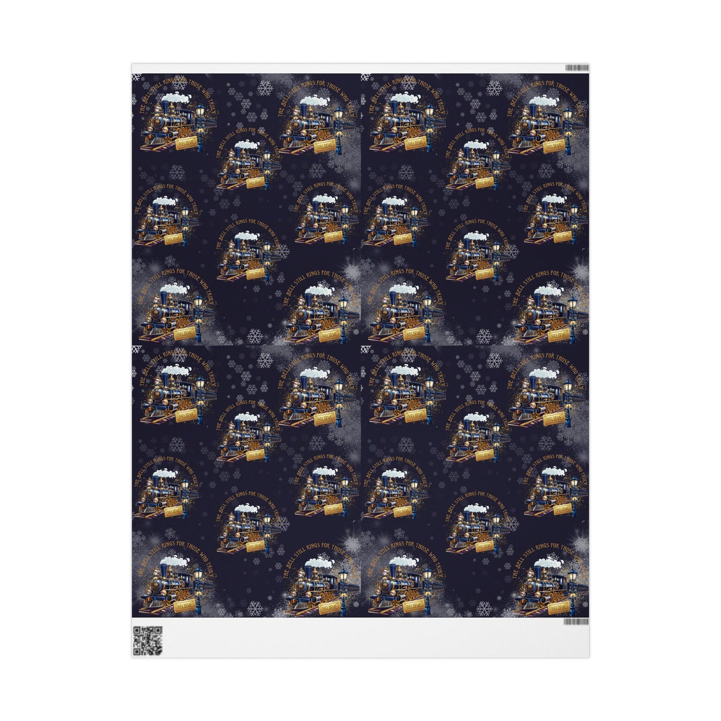 Polar Express (Navy Blue) Christmas Wrapping Paper