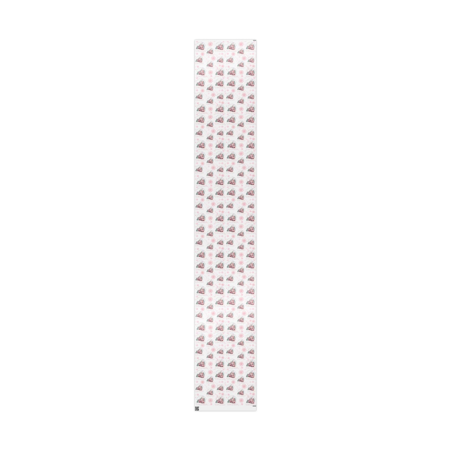 Pink Polar Express Christmas Wrapping Paper