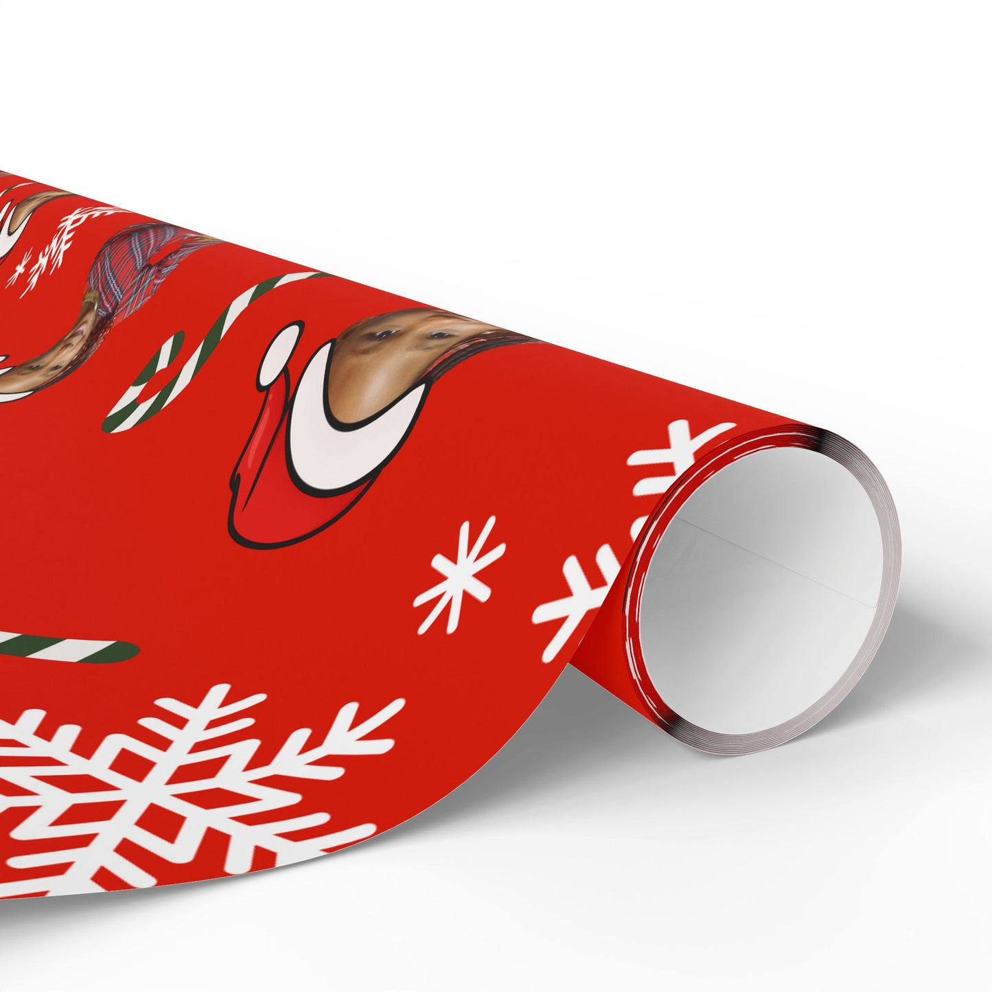 Custom Santa Face Christmas Wrapping Paper