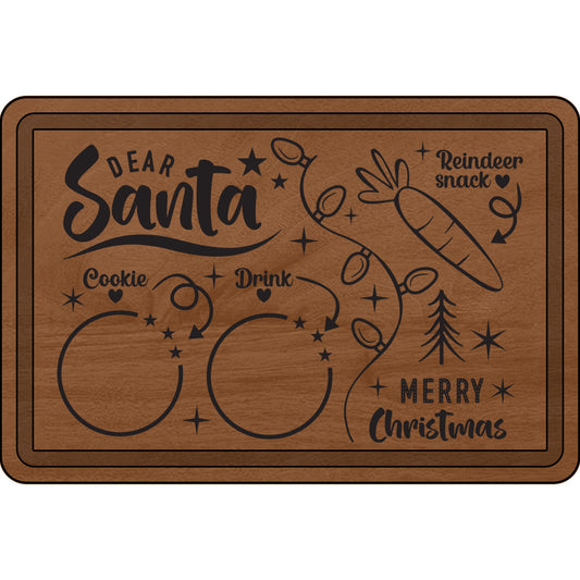 Dear Santa 2, Personalized Christmas Cutting Board, Engraved Santa Design for Holiday Baking, Gifts for Her, Unique Kitchen Decor, Holiday Gift for [...]