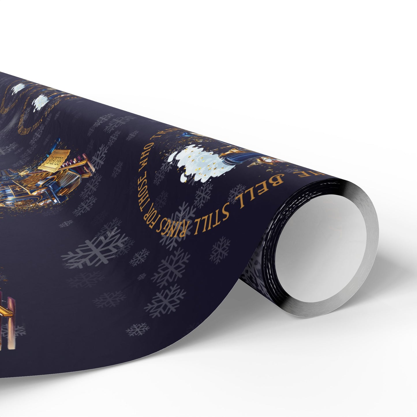 Polar Express (Navy Blue) Christmas Wrapping Paper