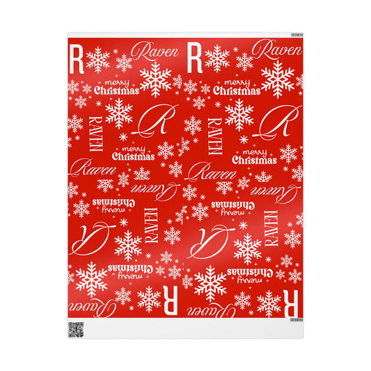 Custom Name Christmas Wrapping Paper
