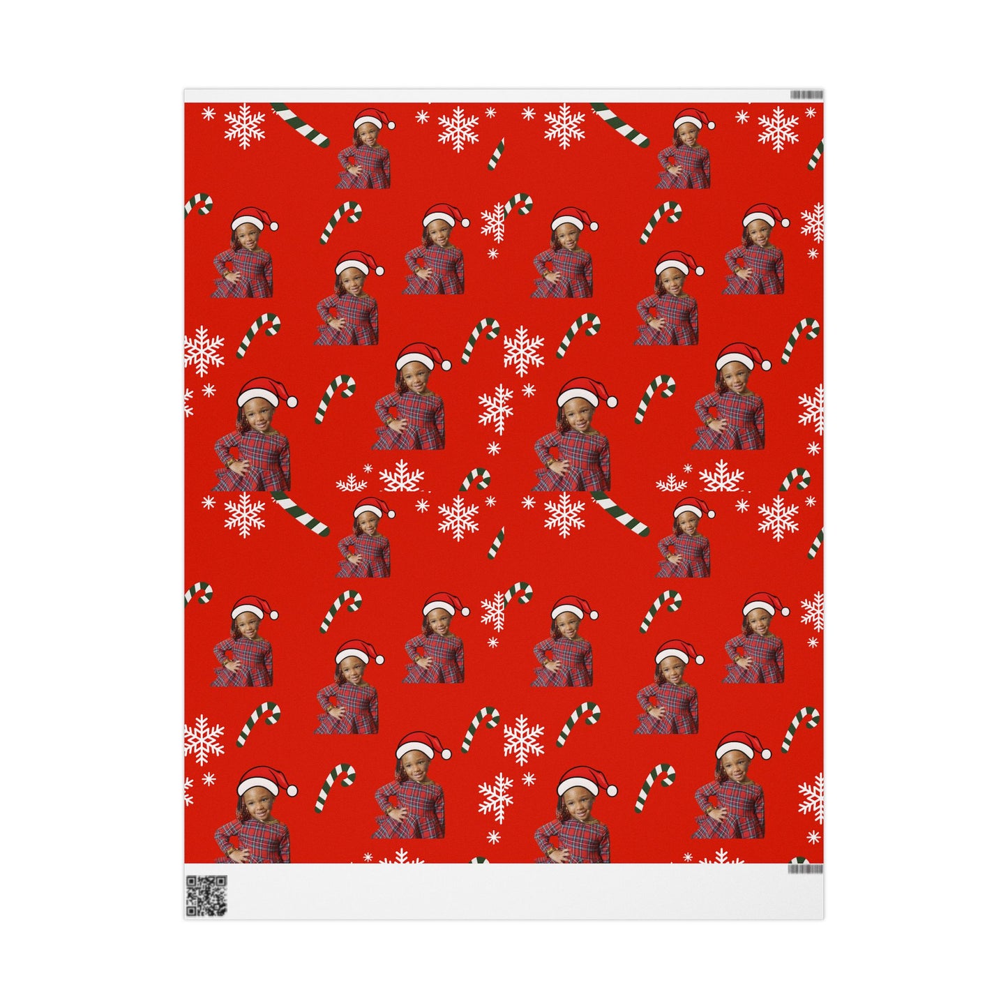 Custom Santa Face Christmas Wrapping Paper