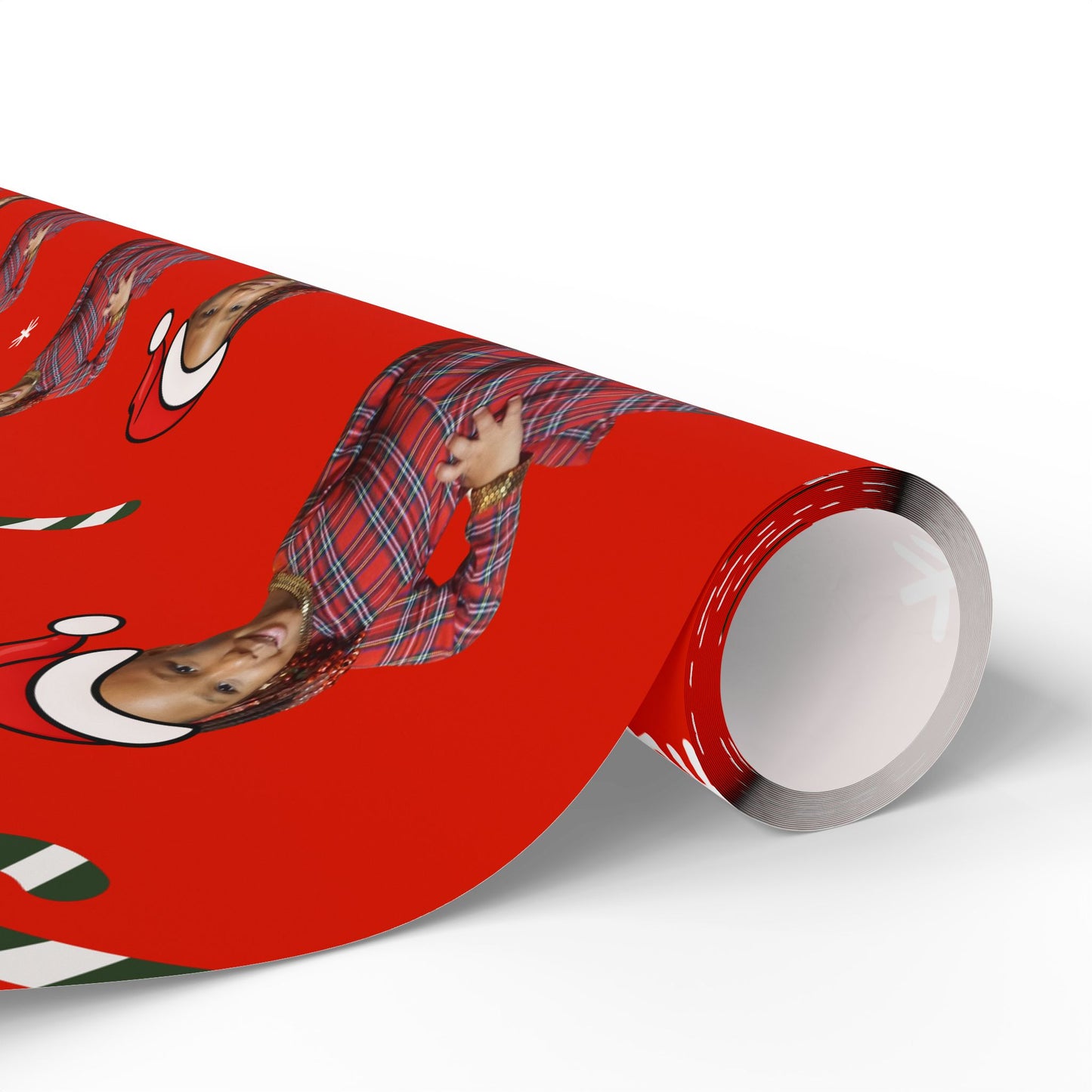 Custom Santa Face Christmas Wrapping Paper
