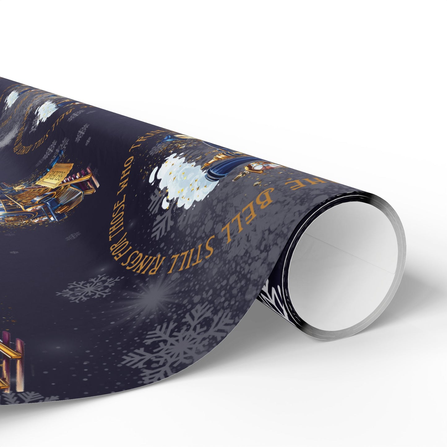 Polar Express (Navy Blue) Christmas Wrapping Paper