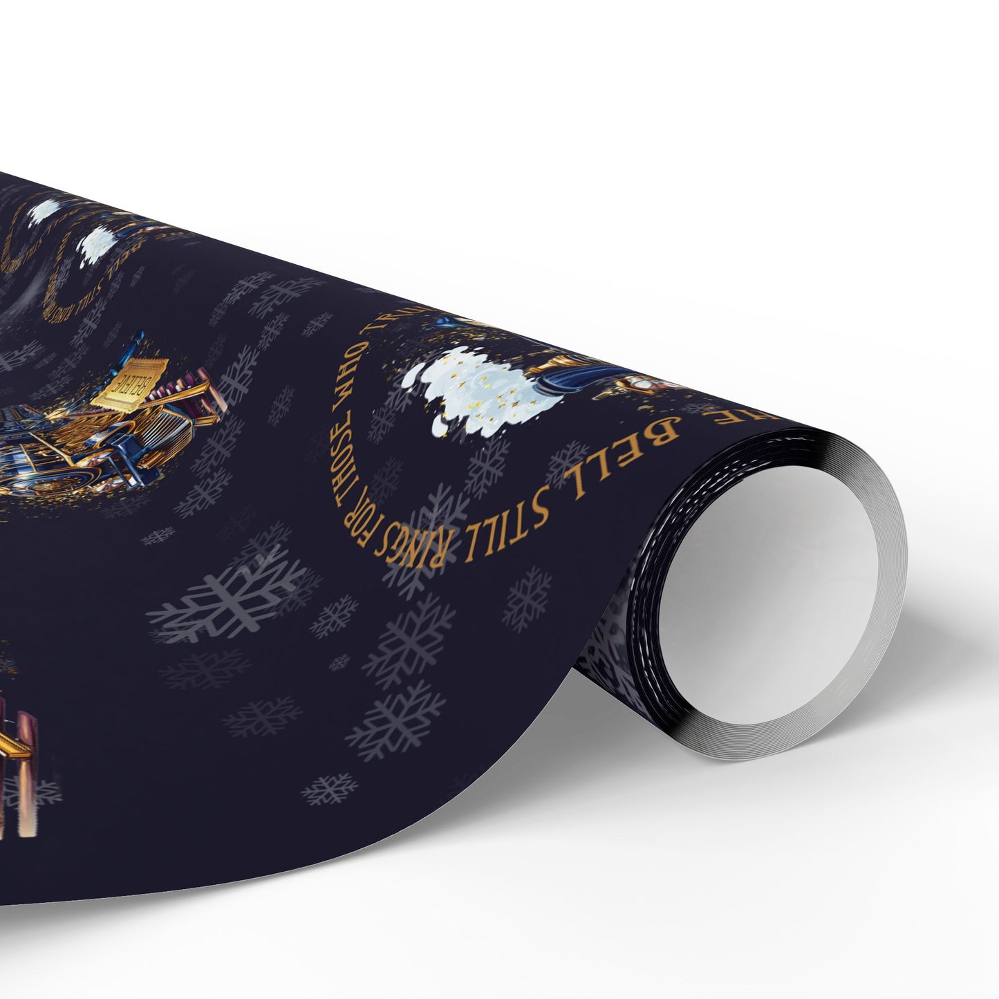 Polar Express (Navy Blue) Christmas Wrapping Paper