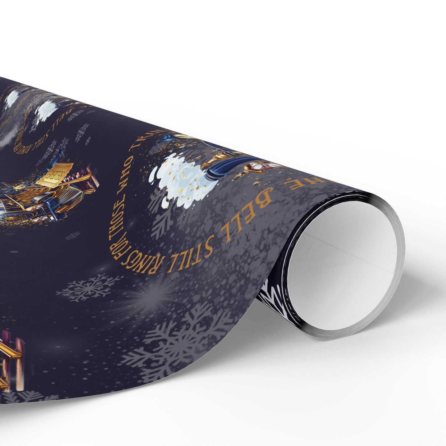 Polar Express (Navy Blue) Christmas Wrapping Paper