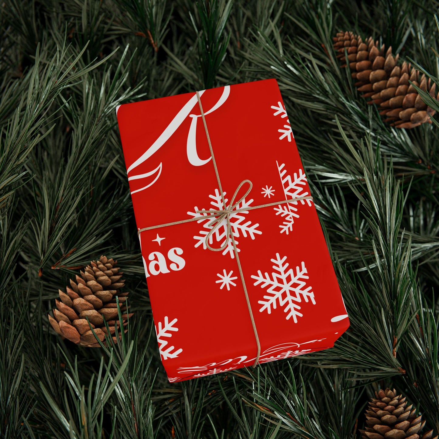 Custom Name Christmas Wrapping Paper