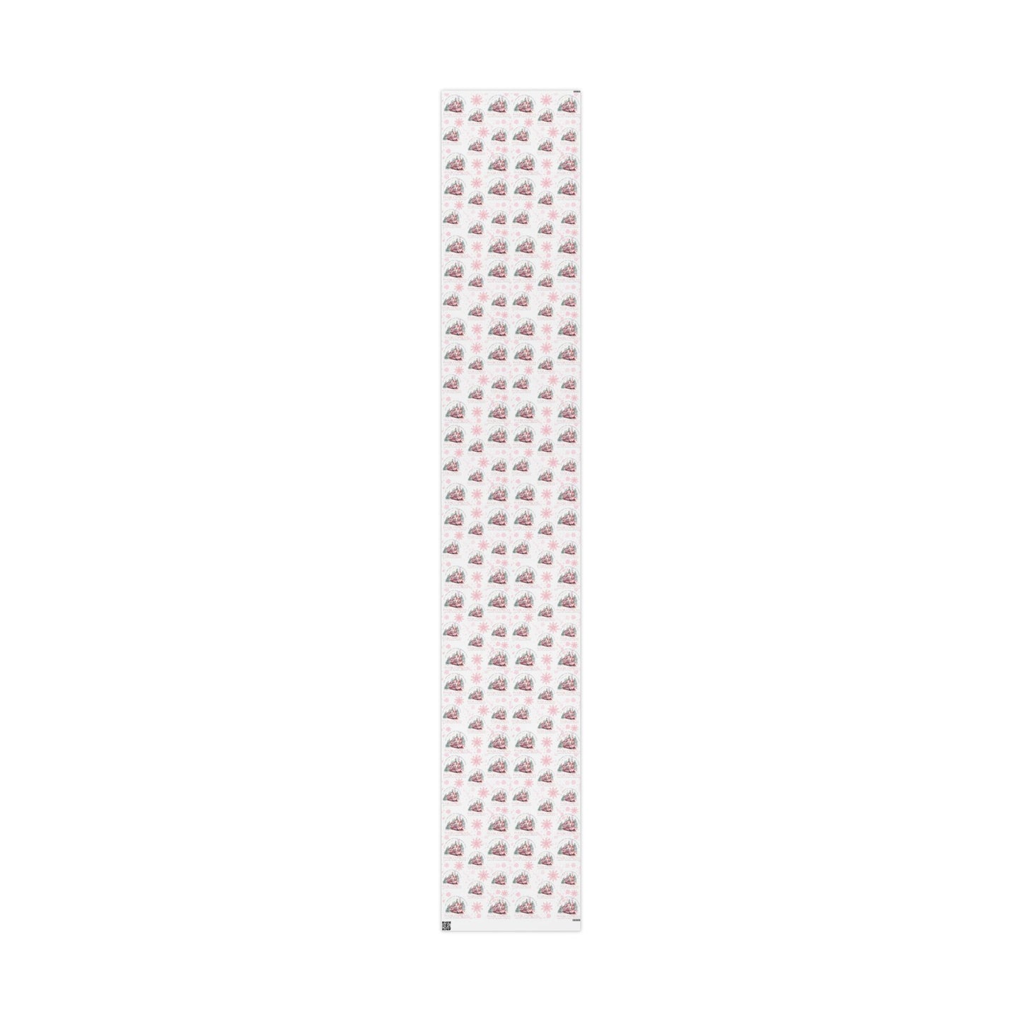 Pink Polar Express Christmas Wrapping Paper